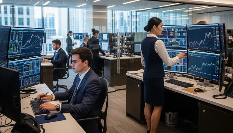 Lucas, um trader júnior de ações em um grande banco buscando lucros consistentes