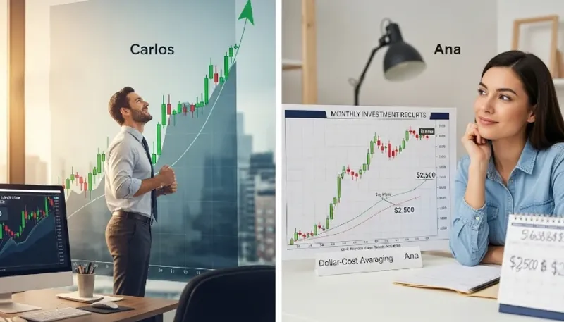 Carlos investe Lumpsum e Ana vai de DCA