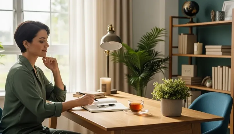 trader revisando seu diário de trades