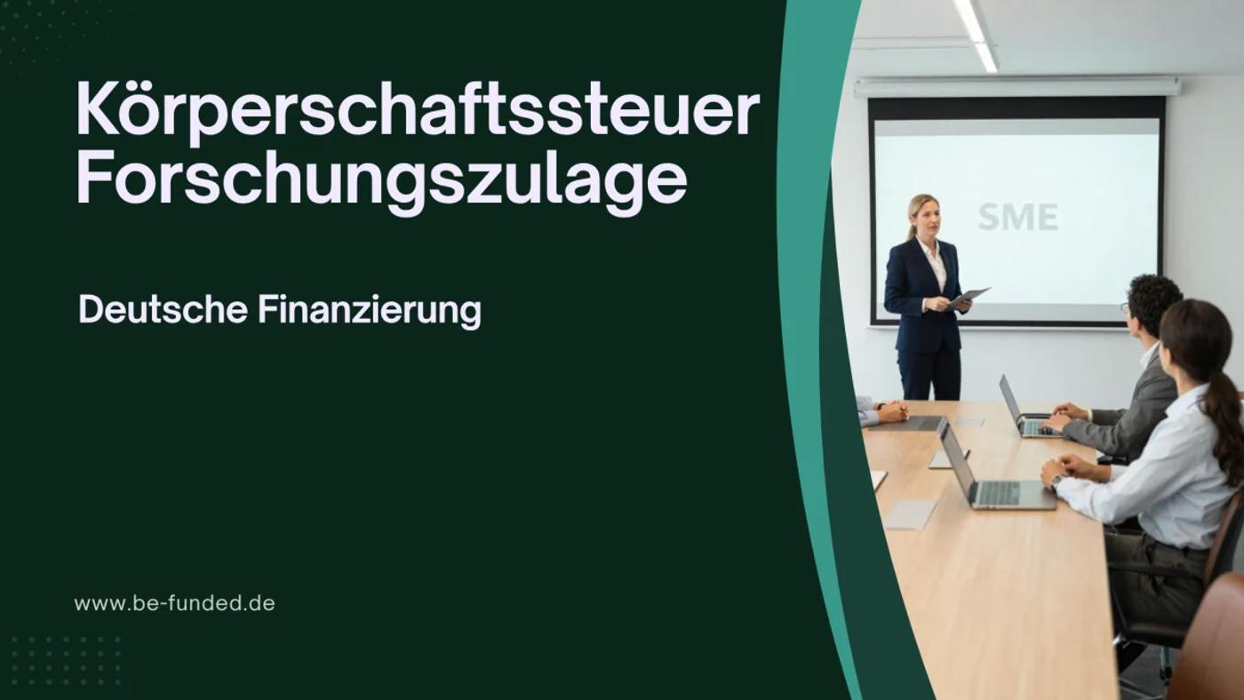 Forschungszulage in der Körperschaftsteuererklärung