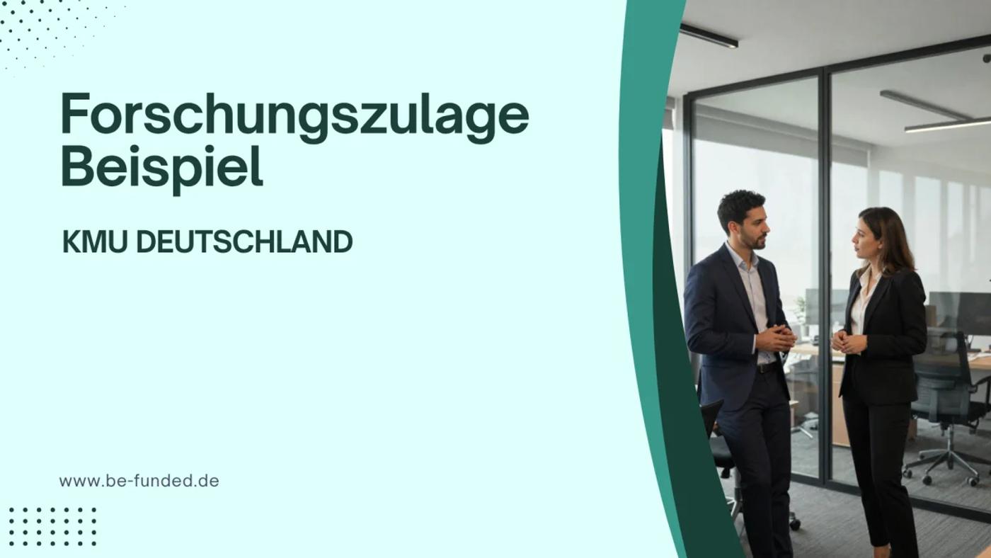 Forschungszulage Beispiel Deutschland für KMU 2026