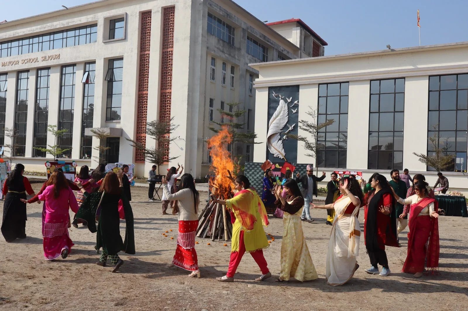 Celebration on campus