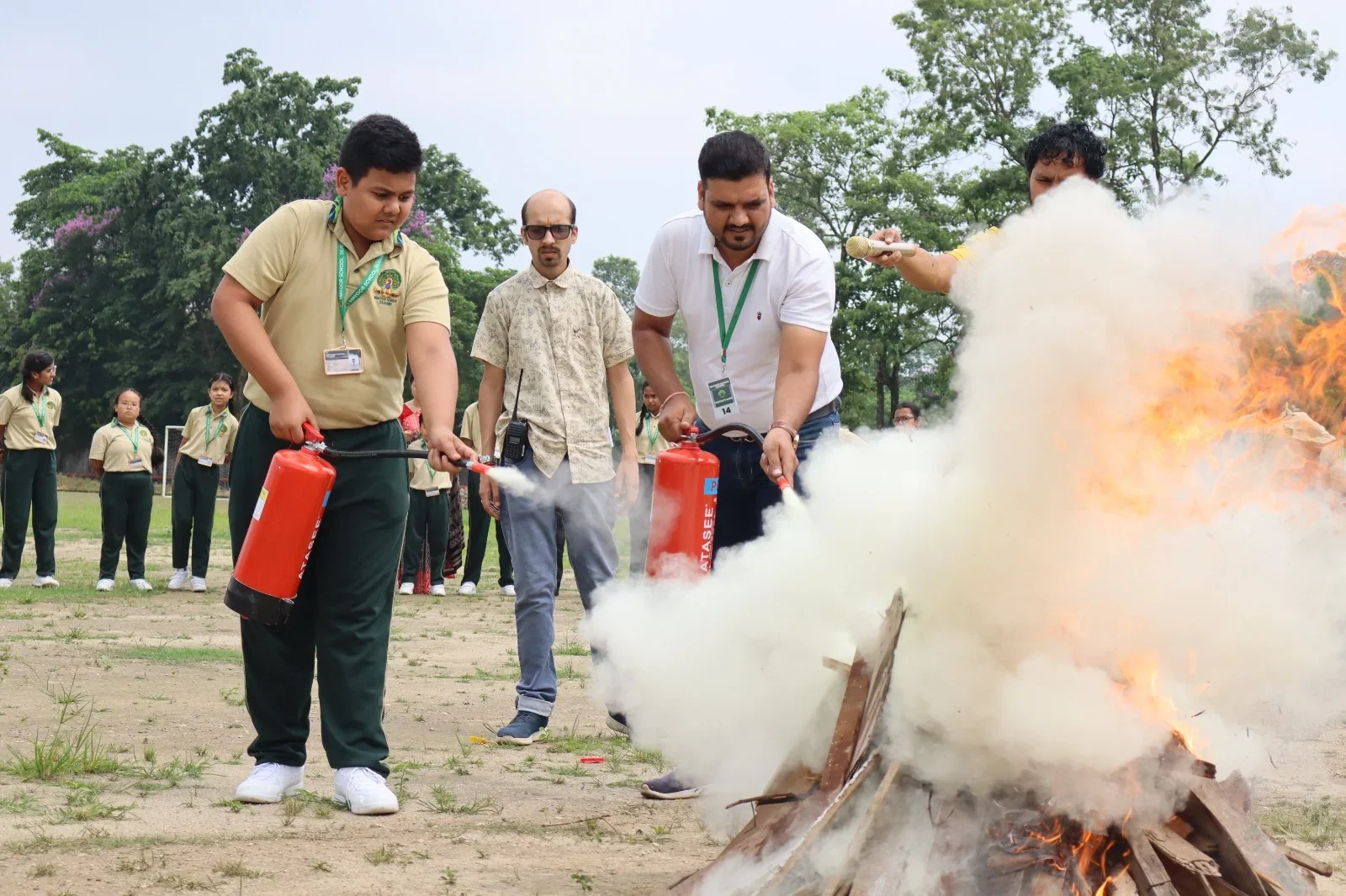 Fire safety demonstration