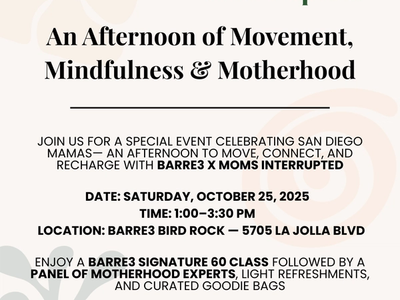 Event image: barre3 x Moms Interrupted