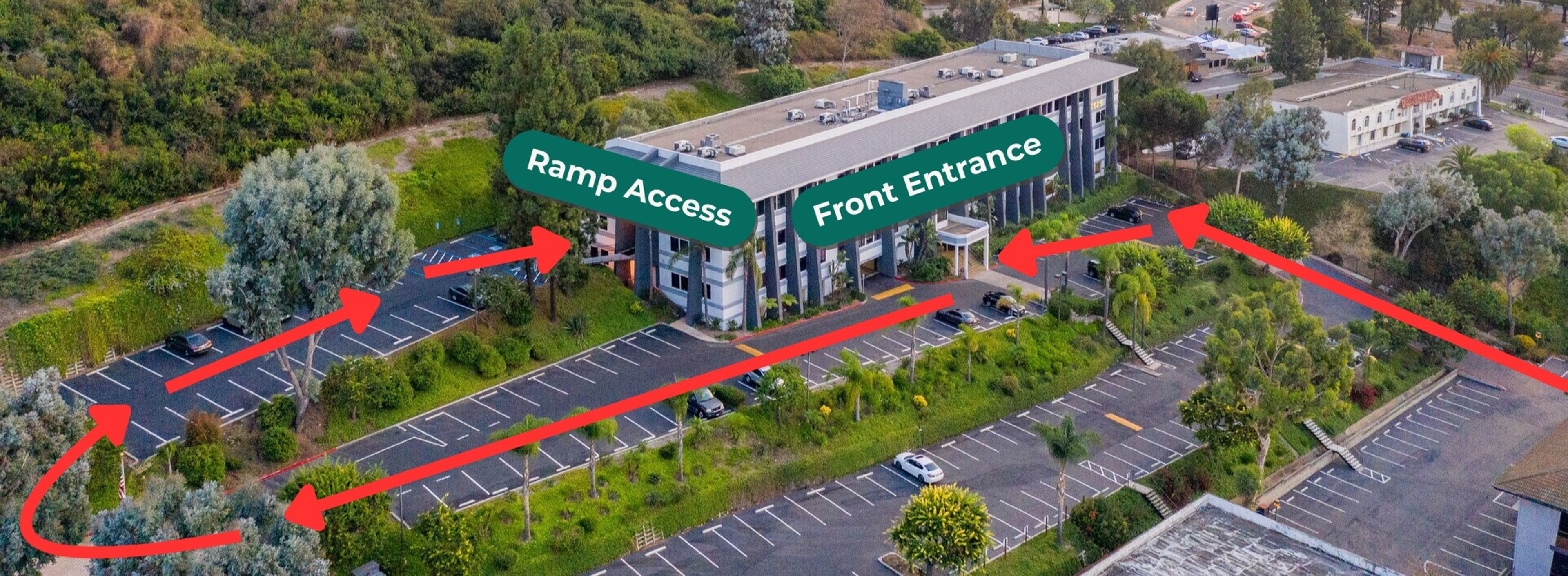 where to park for stroller access