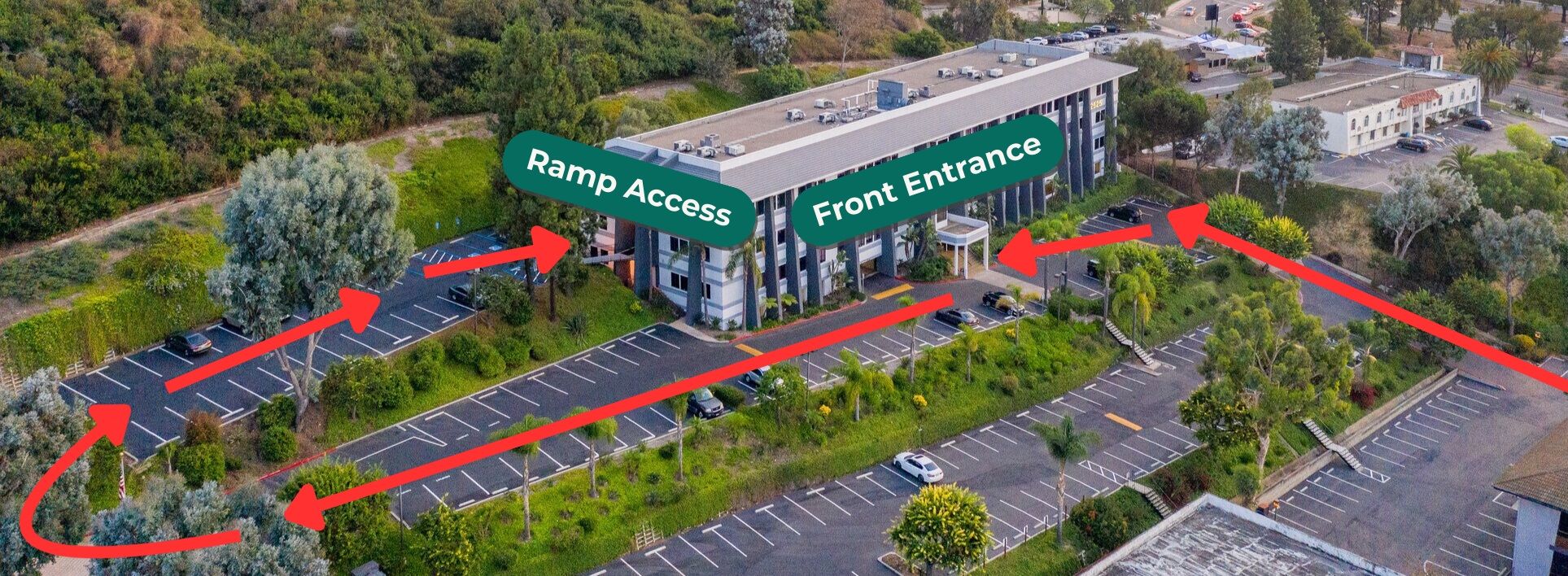 where to park for stroller access