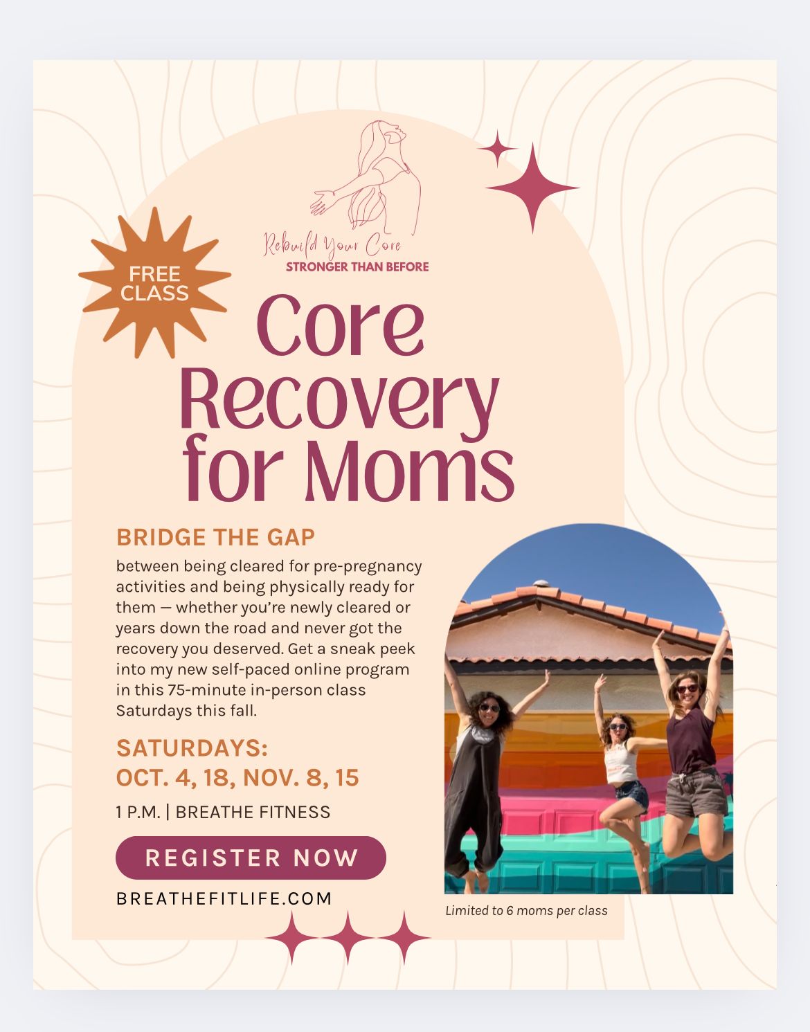 Event image: free class all dates fall 25