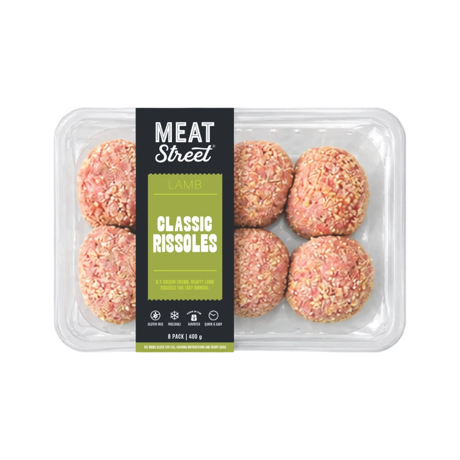 Meat Street Lamb Classic Rissoles, 8 pack