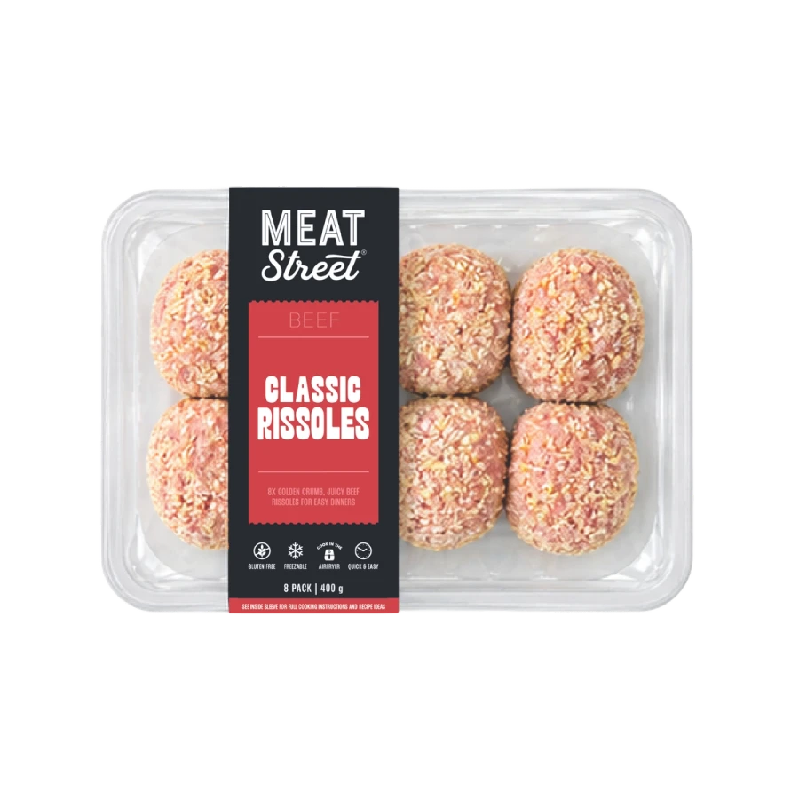 Meat Street Beef Classic Rissoles, 8 pack