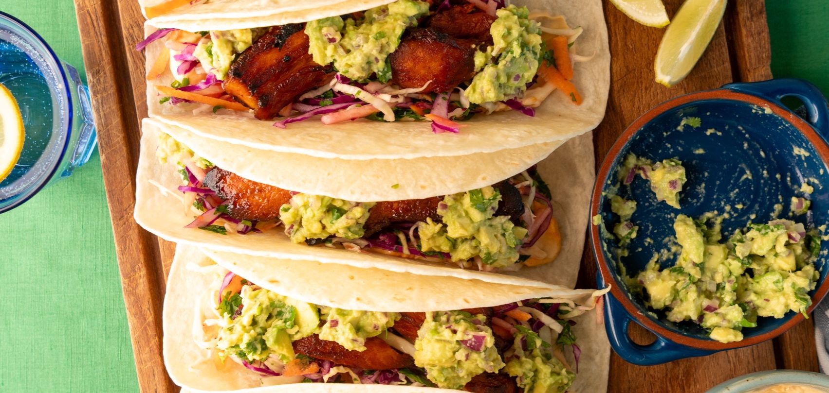 BBQ Pork Belly Soft Tacos