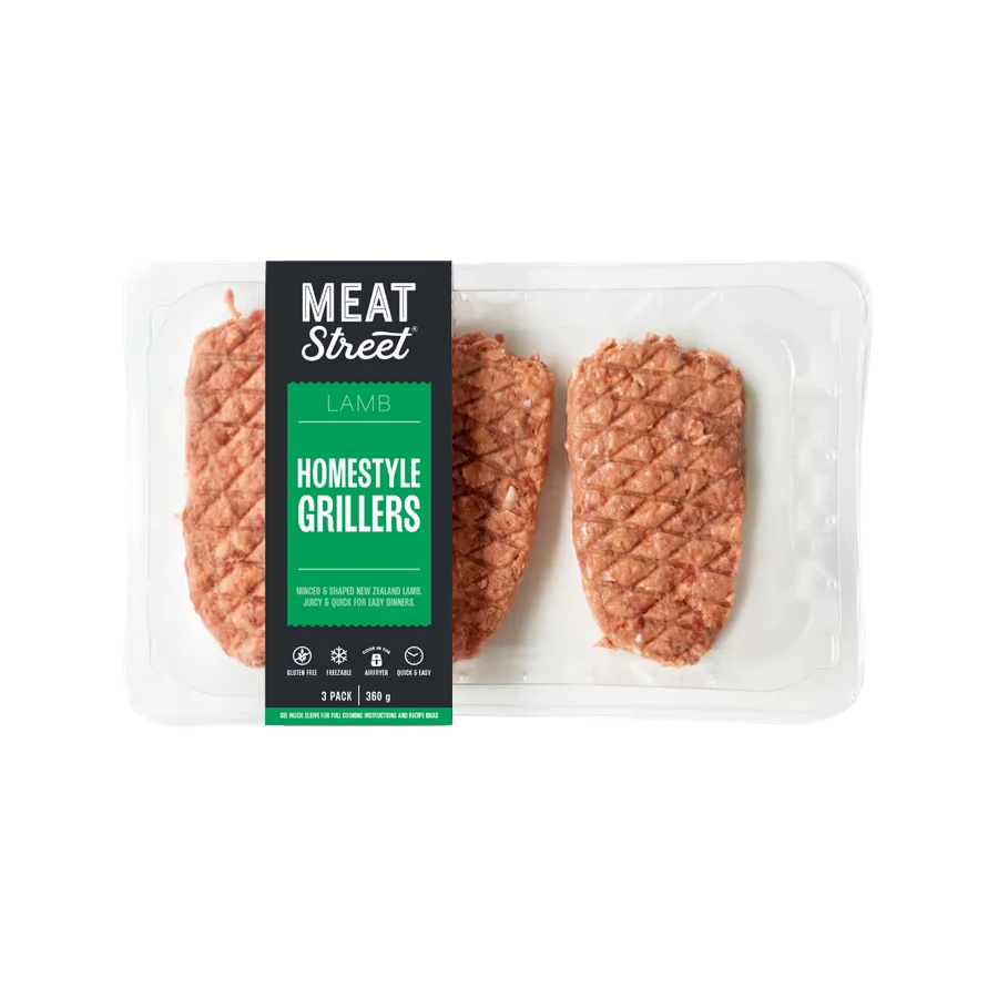 Meat Street Lamb Homestyle Grillers, 5 pack