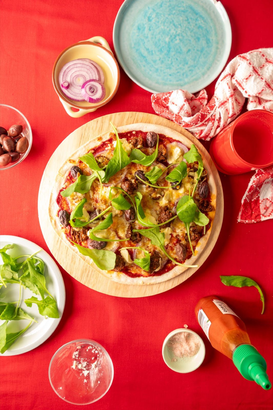 Lamb donr pizza
