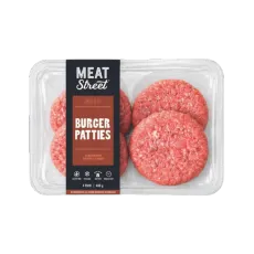 Meat Street Beef Burger Patties, 4 pack