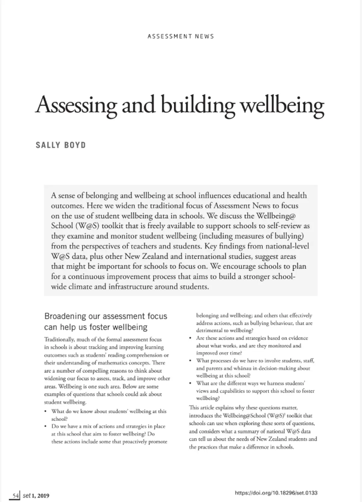 Preview image of Assessing and Building Wellbeing