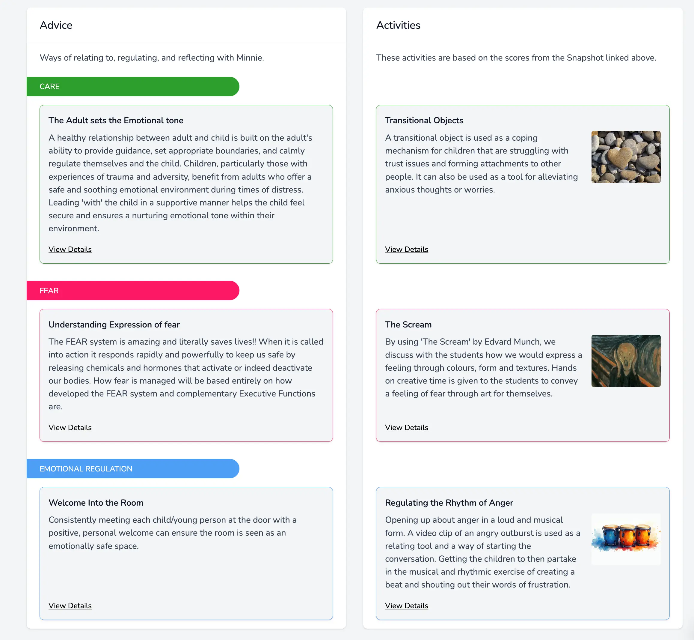 Motional support content image