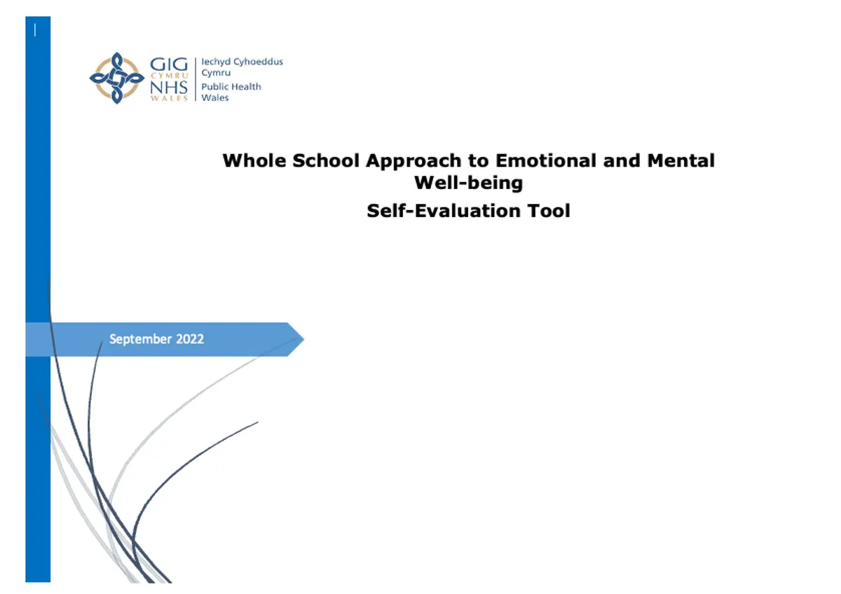 Preview image of Whole School Approach to Emotional and Mental Well-being Self-Evaluation Tool