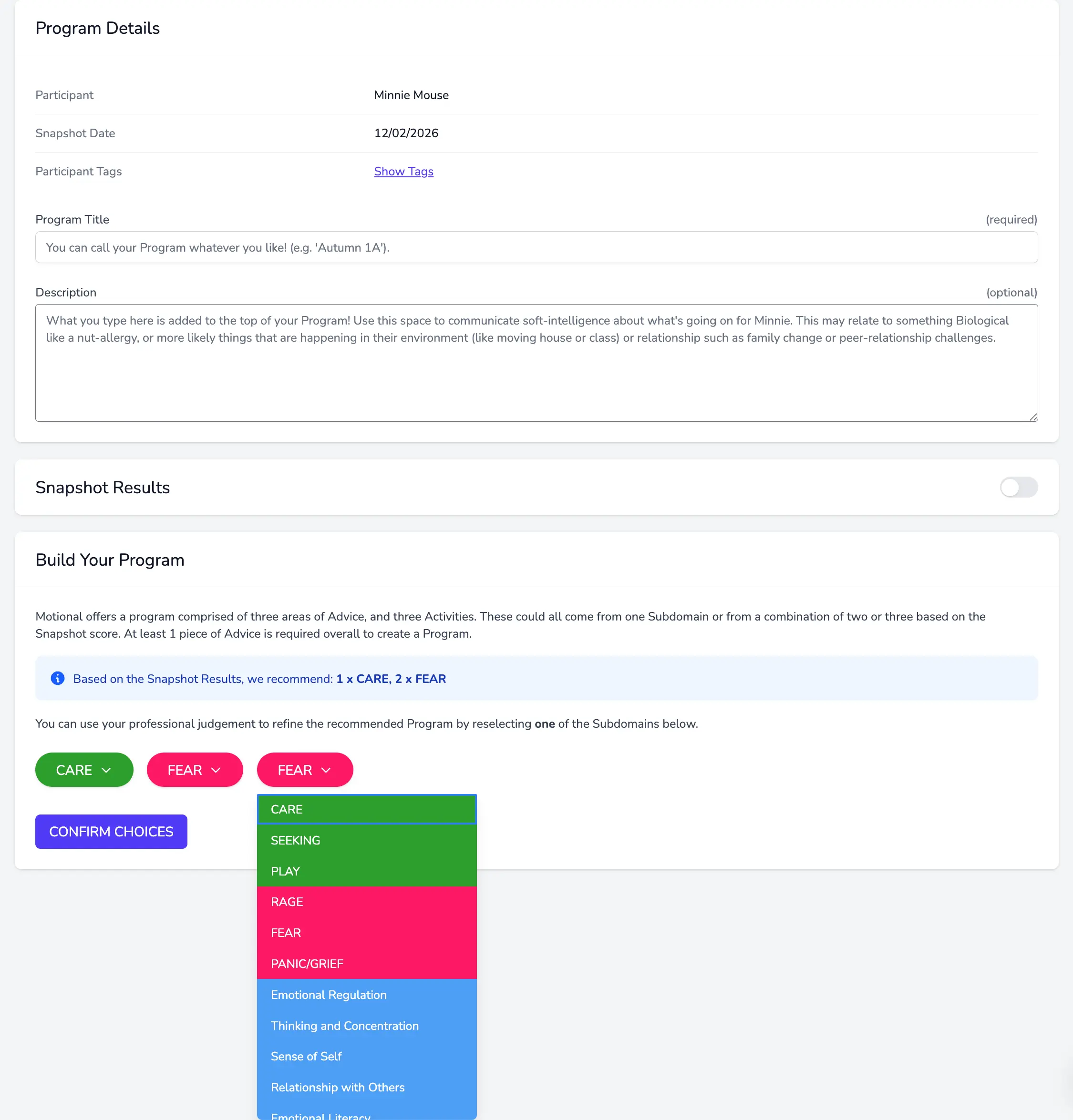 Motional support content image
