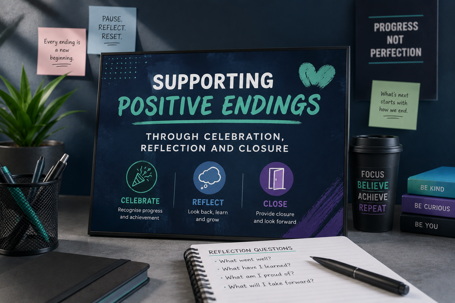 Supporting positive endings through celebration, reflection and closure
