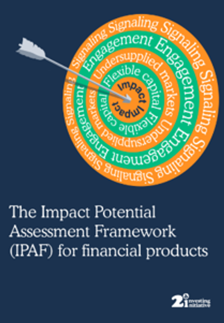 The Impact Potential Assessment Framework for financial products