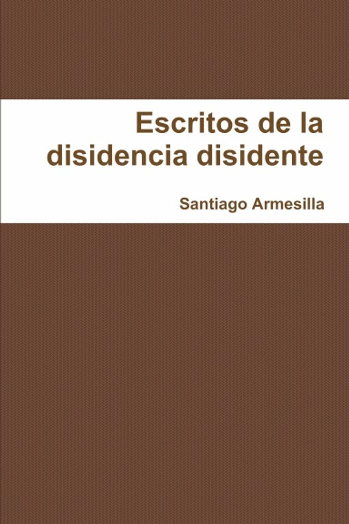 Portada de Índice de Escritos de la Disidencia