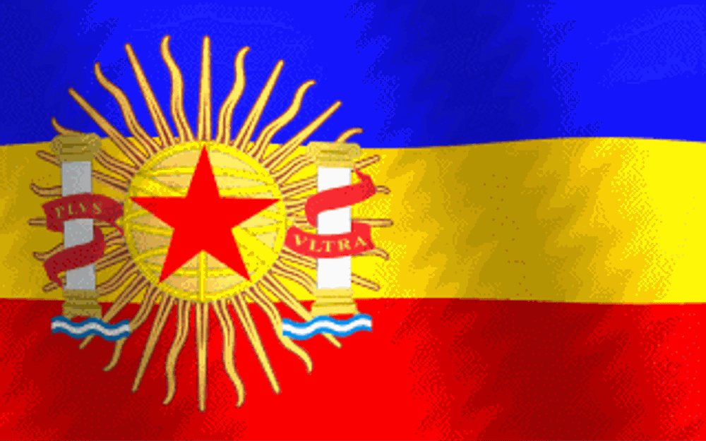 Iberoamérica Bandera Ondeante