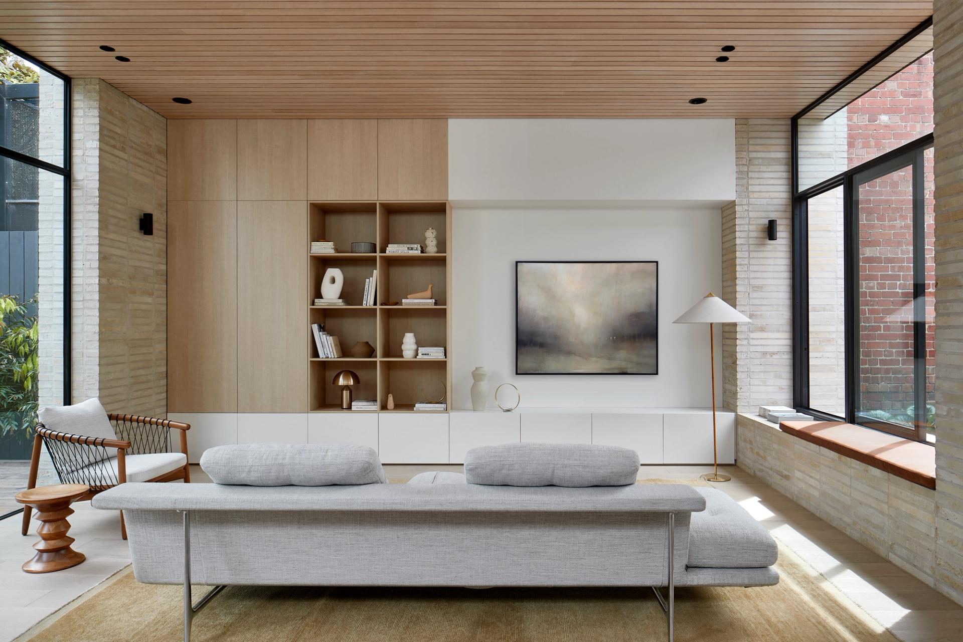 The living area occupies the full width of the Clifton Hill home.