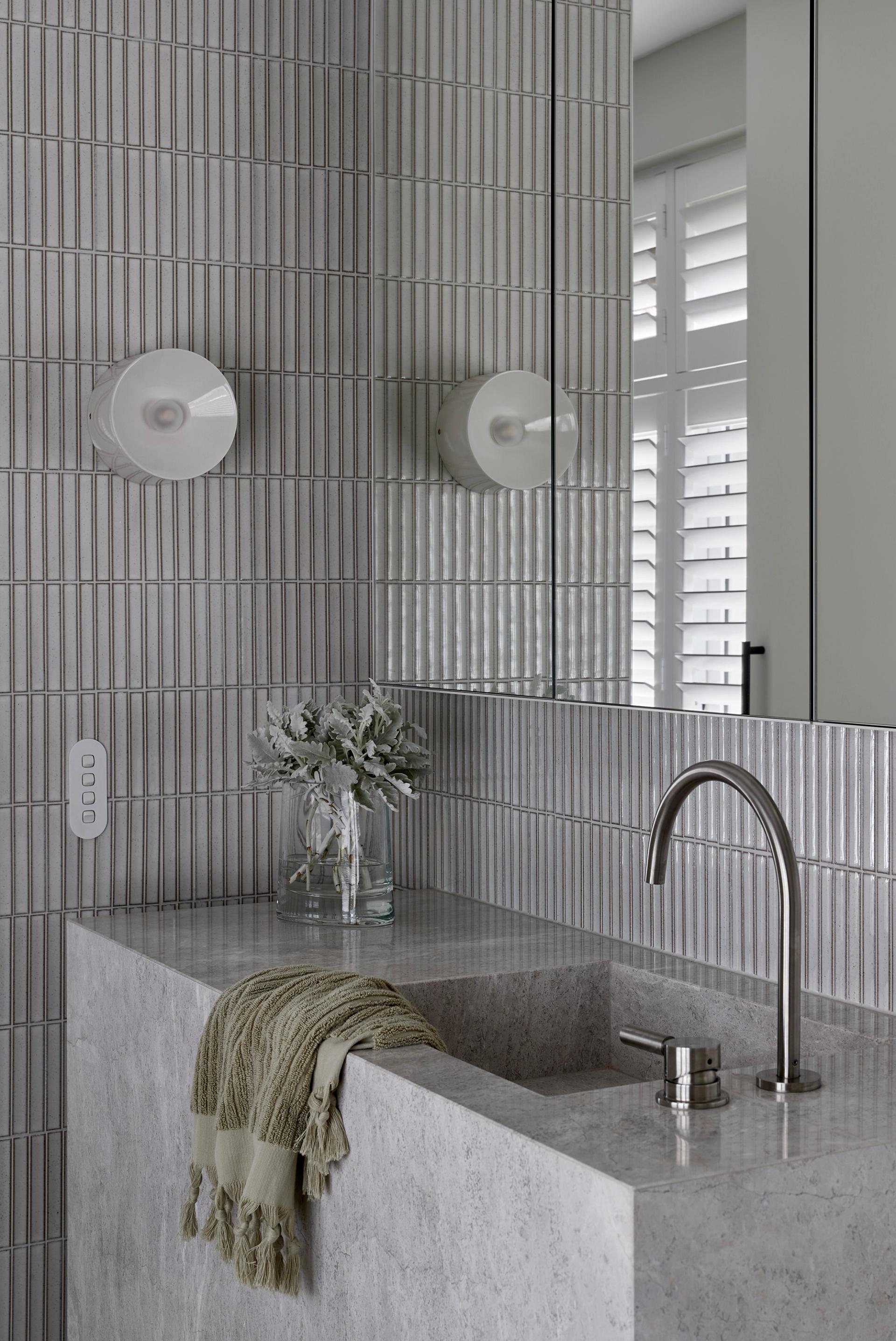 Smart planning allowed for two upstairs bathrooms despite the small footprint.