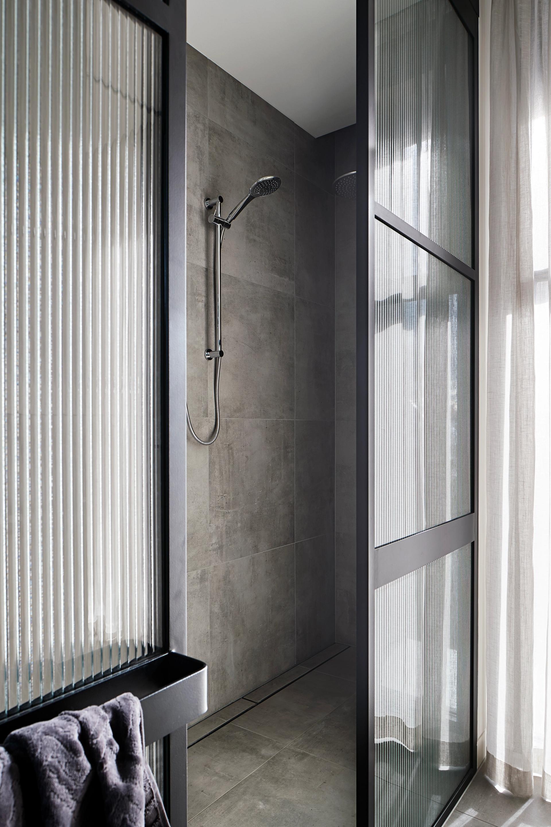 The parents' bathroom is a spa-like sanctuary.