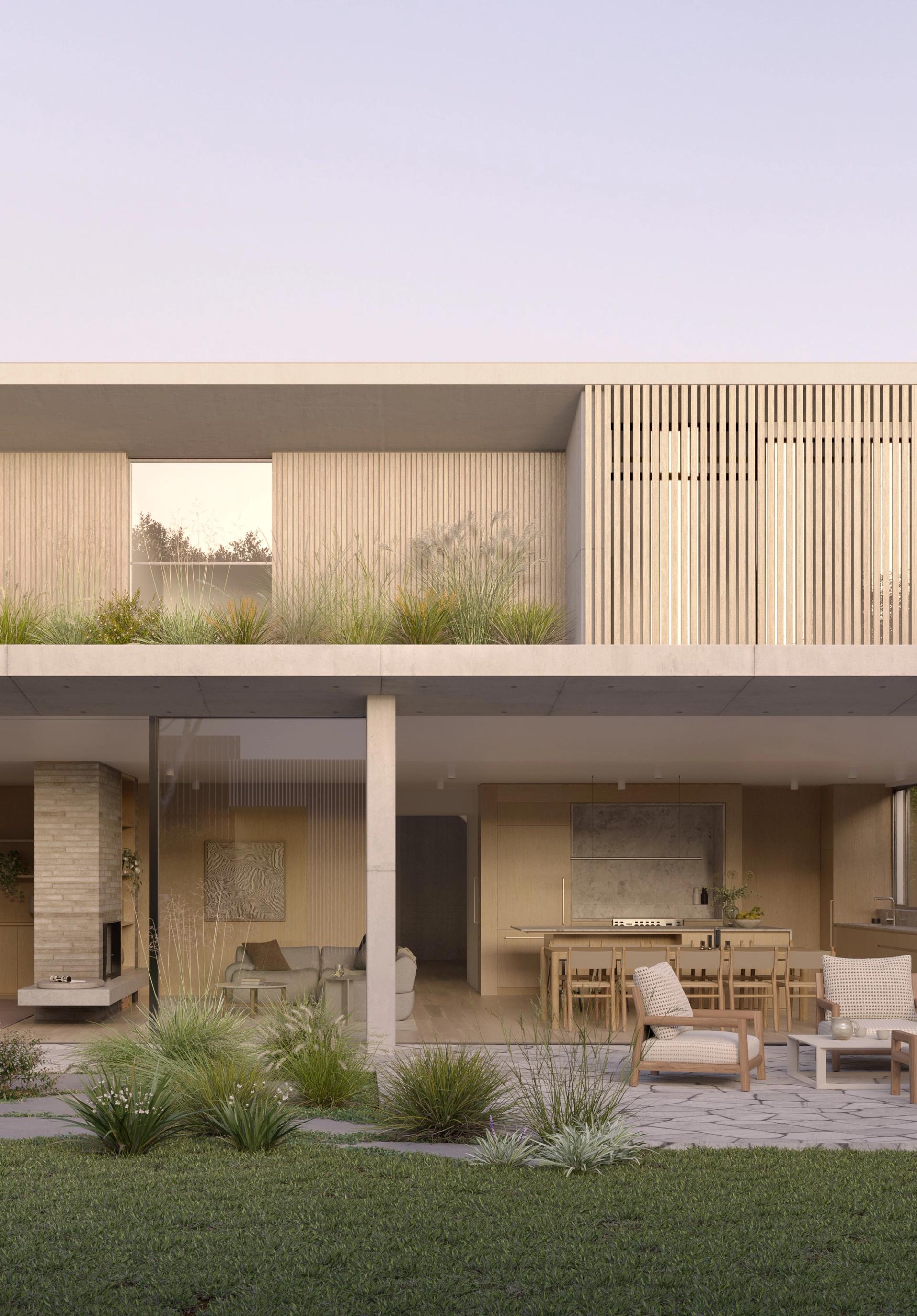 The Armadale home can expand into the landscaped garden to host large-scale dinners and parties.