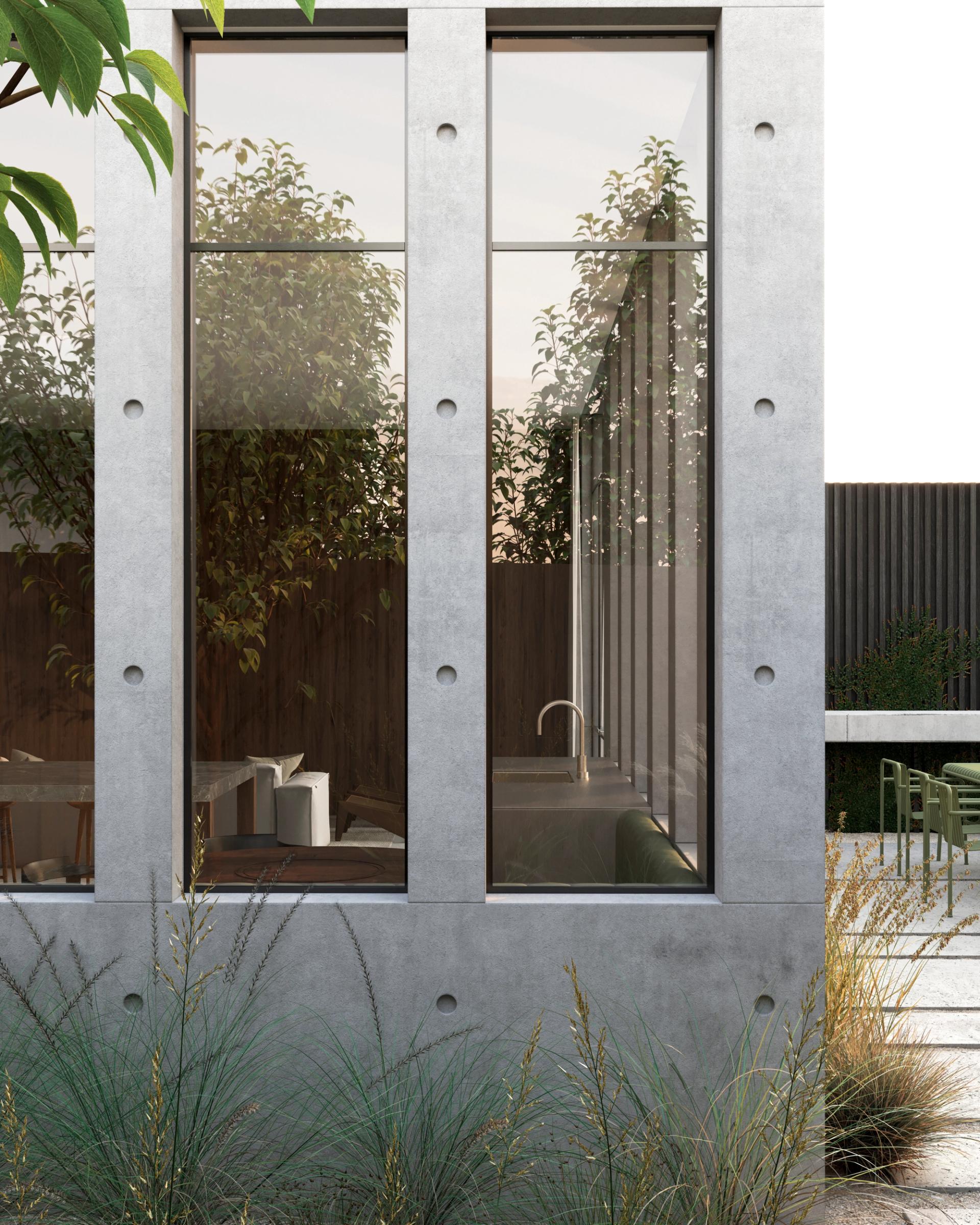 Simplified materials and considered detailing nod at both Japanese and Californian styles.