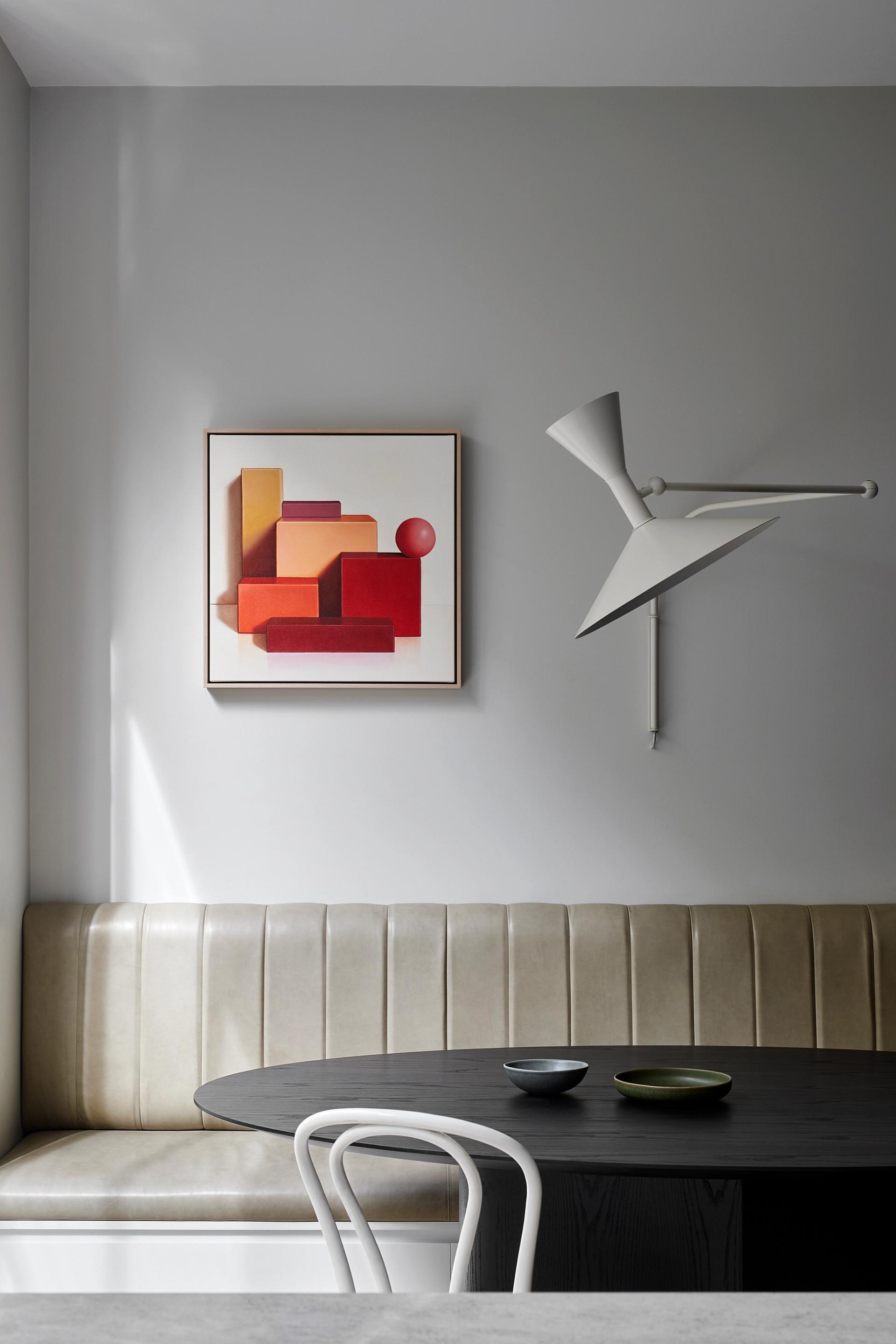 Generous ceiling heights give this South Yarra home a sense of spaciousness that belies its compact size.