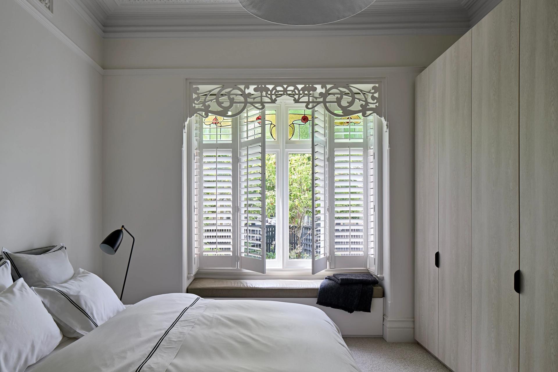 The original parts of the home showcase period features.