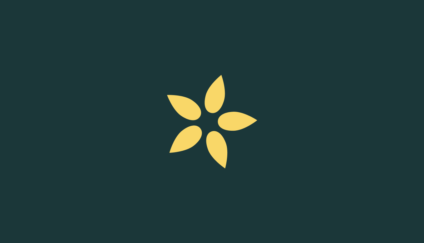 A green background with the Kansas Appleseed icon in yellow in the center.