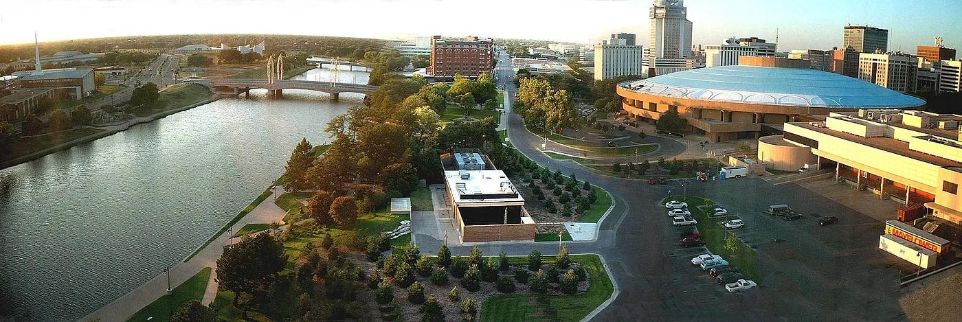 image of Wichita from a bird's eye view