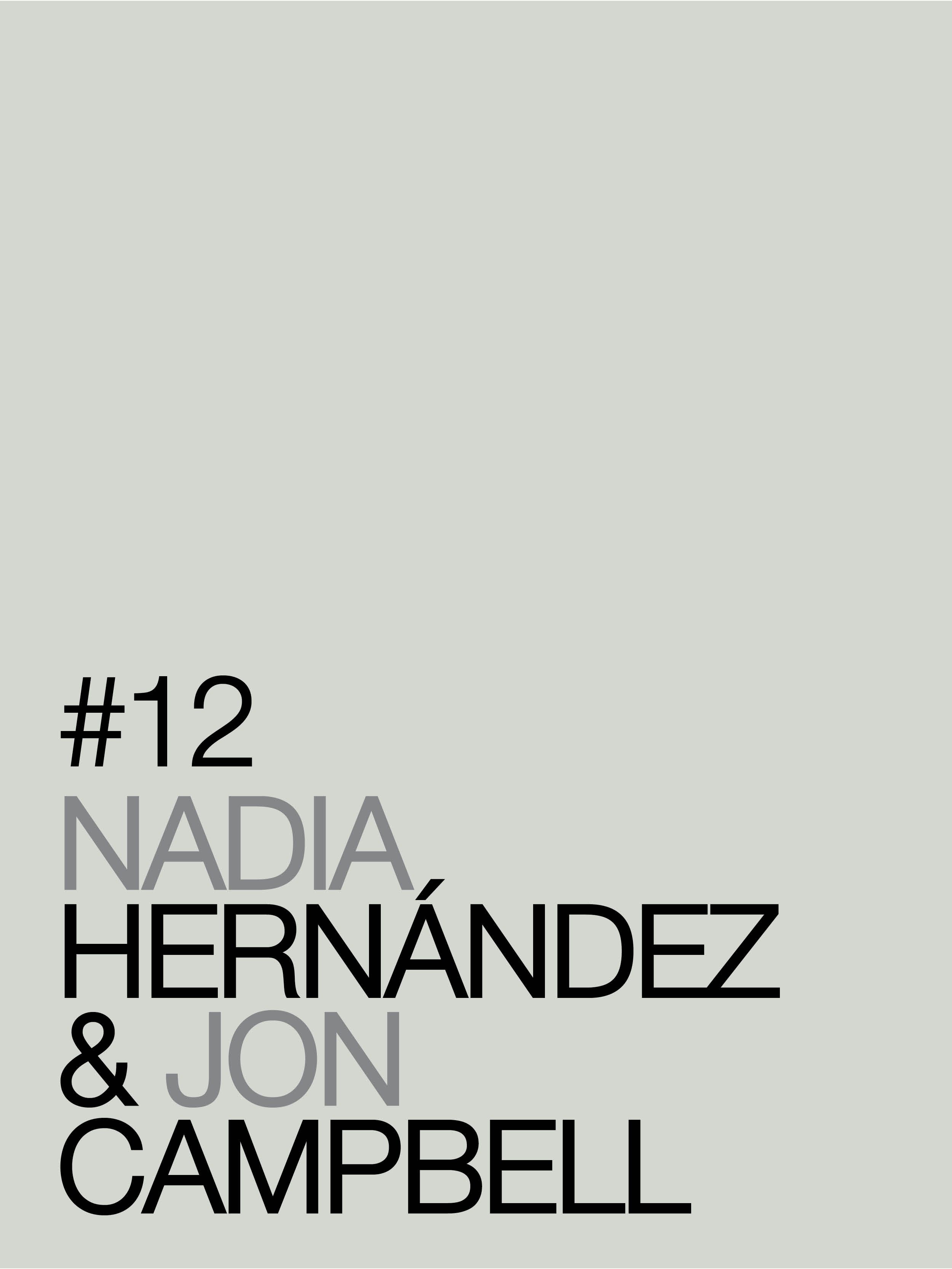 LOVE[f]ART #12 Nadia Hernández & Jon Campbell
