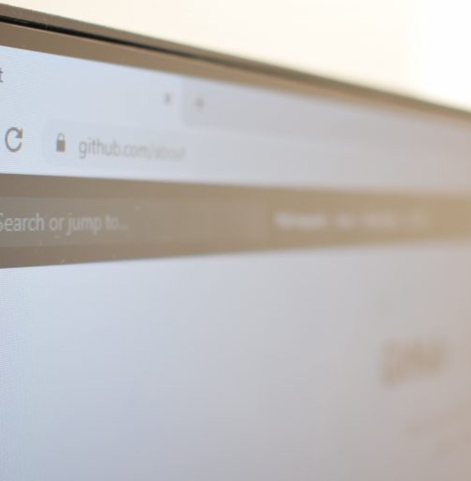 Github browser tab