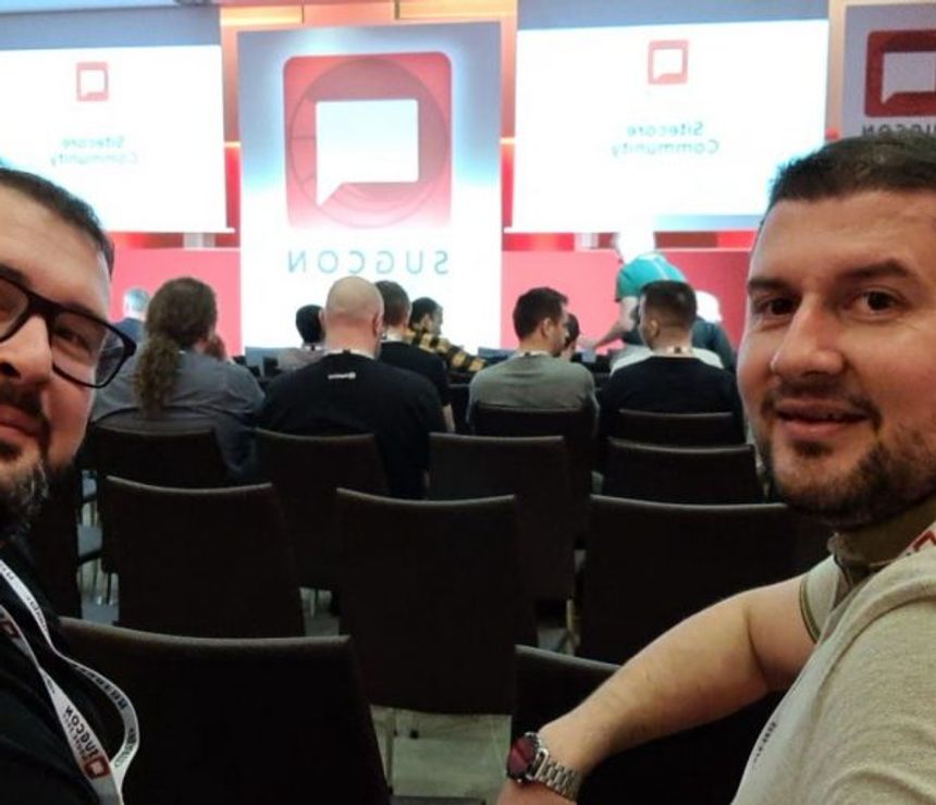 Kiril and Lyubo at SUGCON Malaga