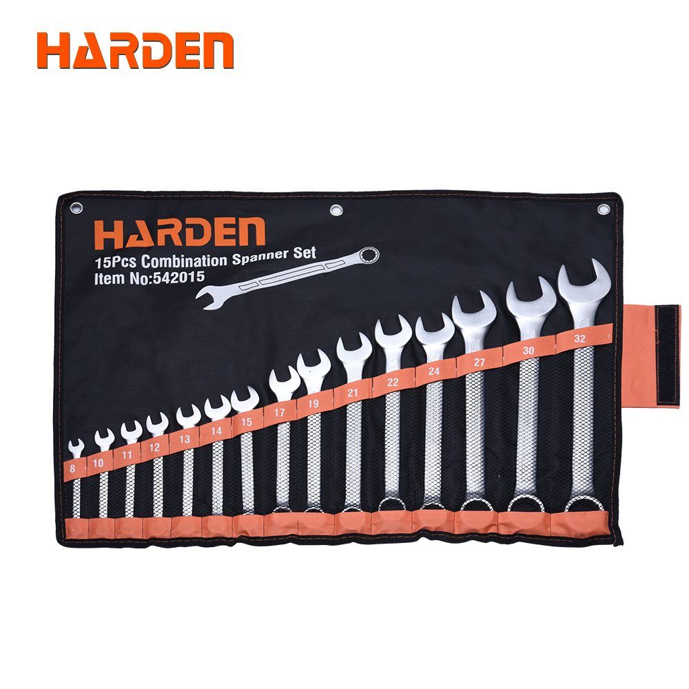 15Pcs Combination Spanner Set