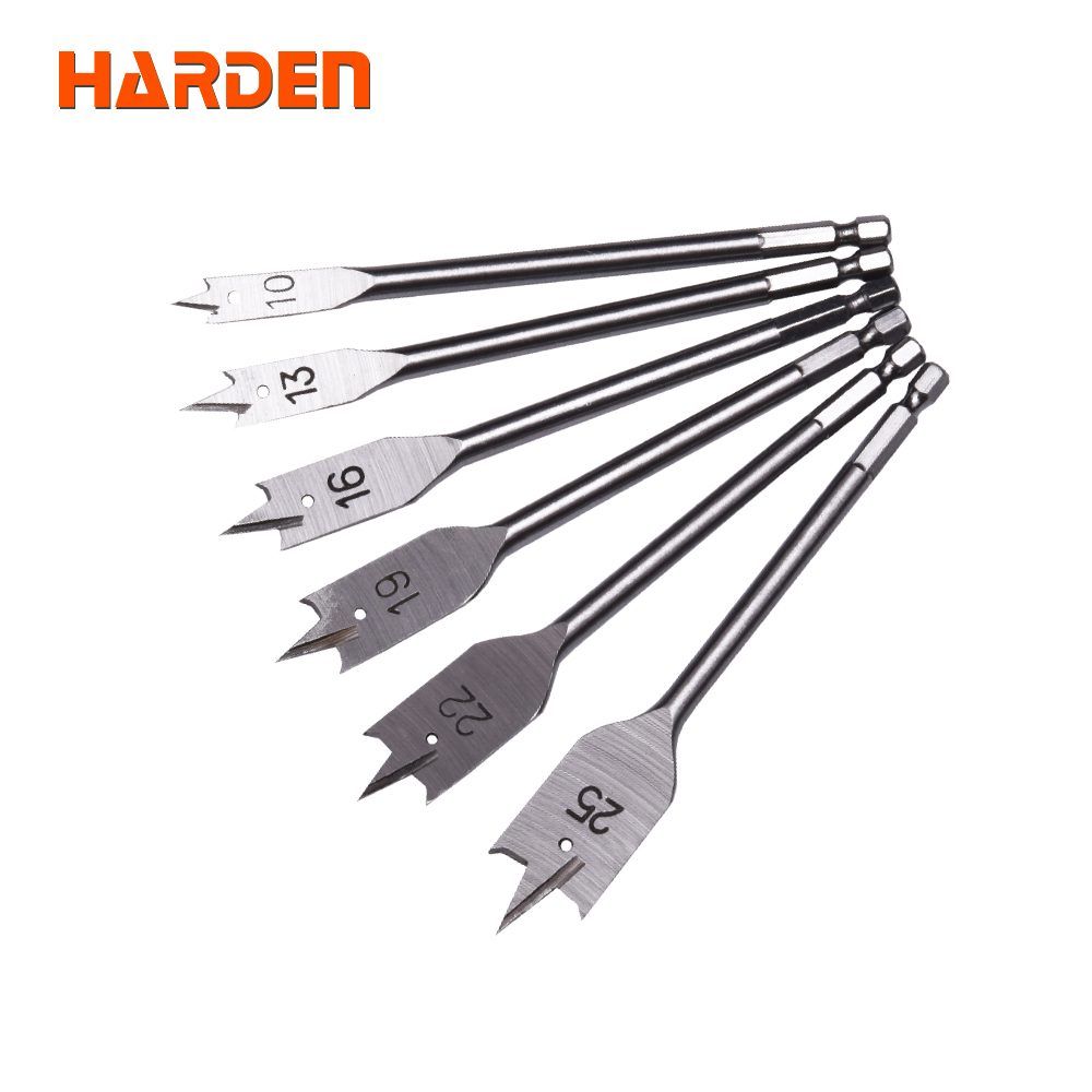 6Pcs Flat Wood Bit Set
