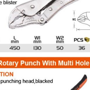 Curved Jaw Lock-Grip Plier (10")