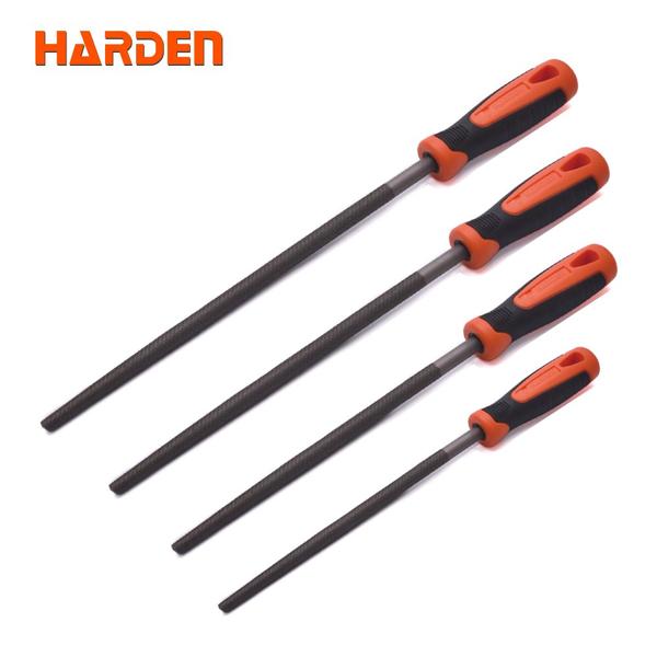Round Second Cut File With Soft Handle (10")