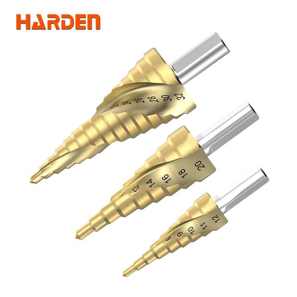 3Pcs Step Drill Bit Set (4-12/4-20/4-32)
