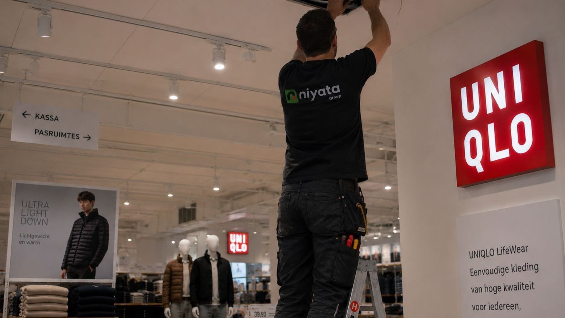 UNIQLO locatie Utrecht - NIYATA draagt bij aan winkelcomfort