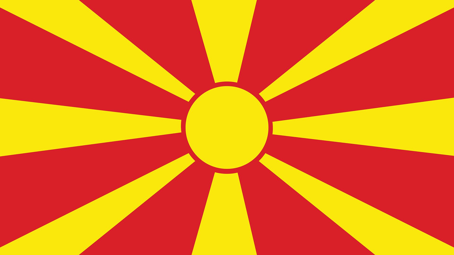 Flagge Mazedonien.