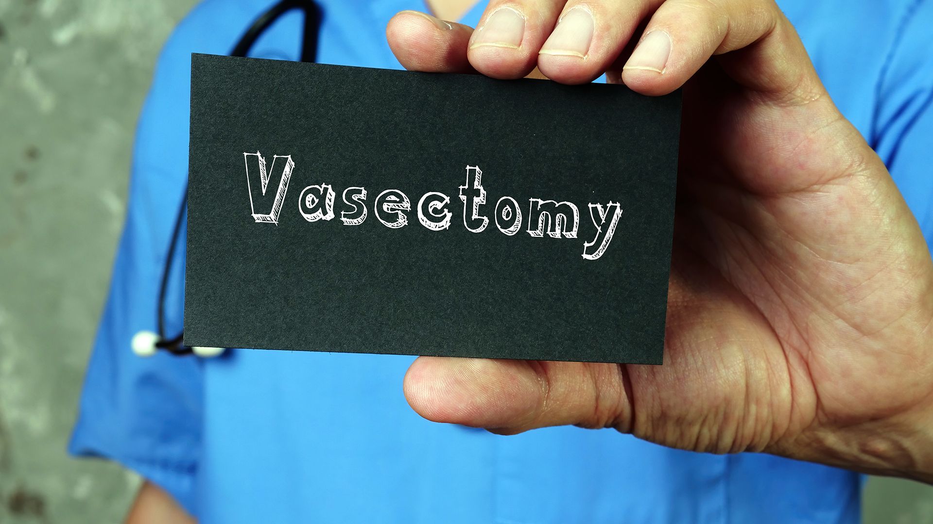 Vasektomie Schild
