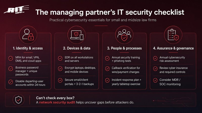 The managing partner's IT security checklist