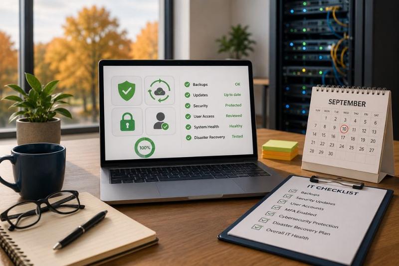 Fall IT health check to improve security, backups, and business continuity.