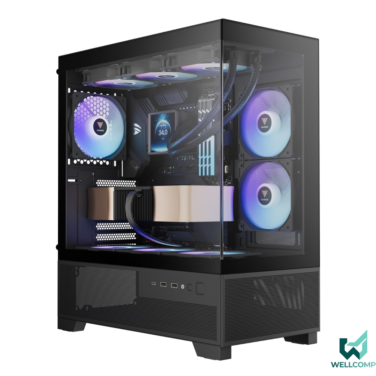 WELLCOMP Core i5 12400F, RTX 5050, 16GB RAM, 500GB SSD GAMER PC