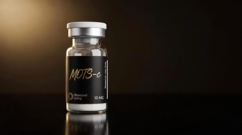 MOTS-c research vial, Obsessed Living, research use only