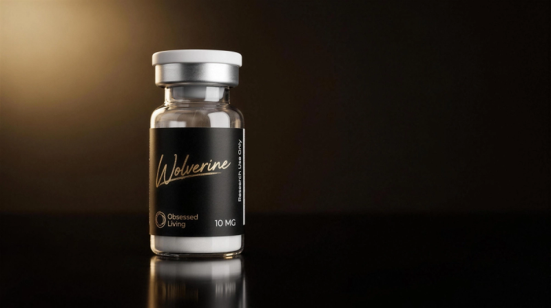 Wolverine Blend (BPC-157 + TB-500) research vial, Obsessed Living, research use only